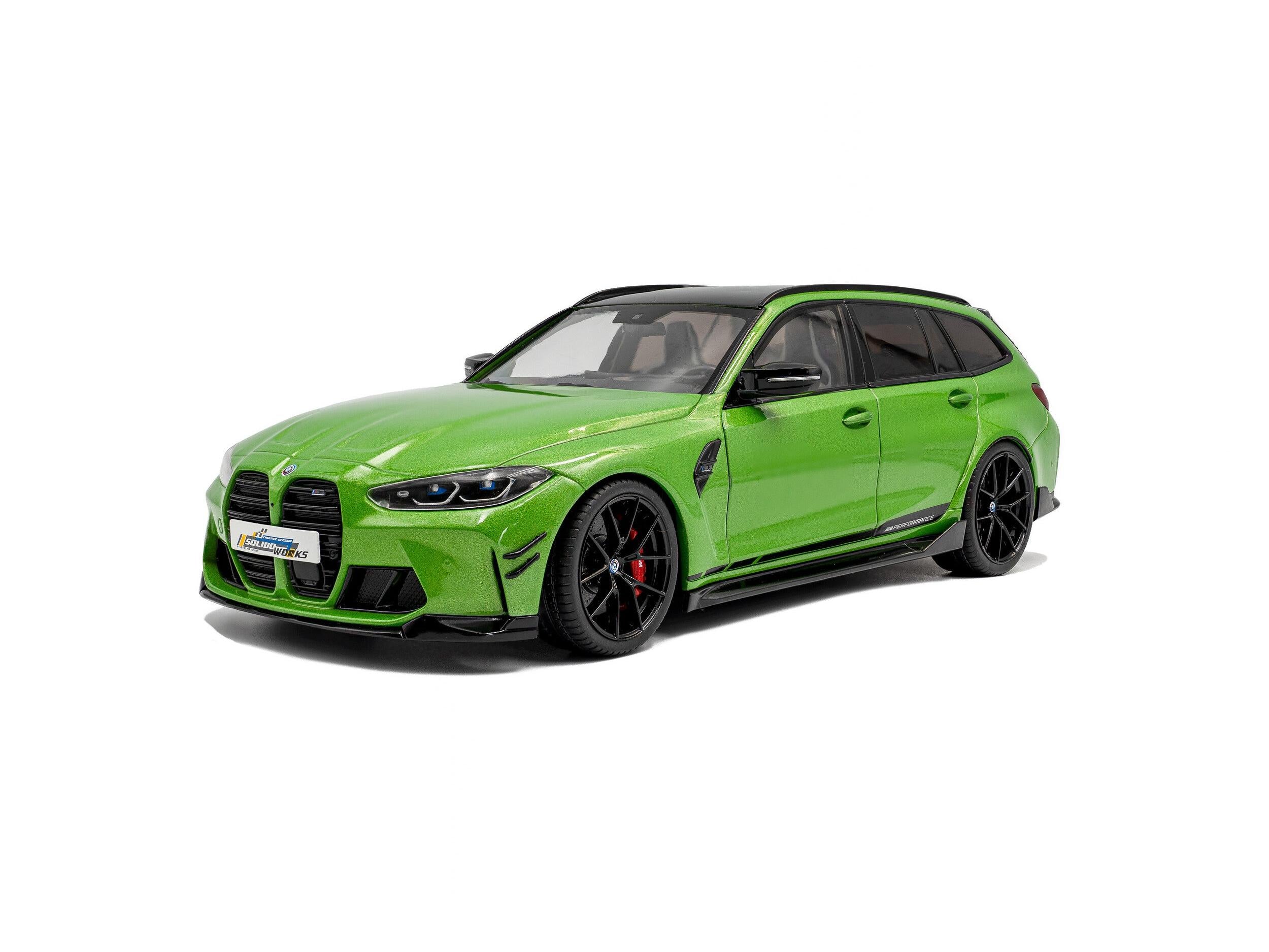 BMW M3 Touring w/Performance Parts Green Metallic 2024 1:18 Scale Solido Diecast Model Car-Solido-Diecast Model Centre