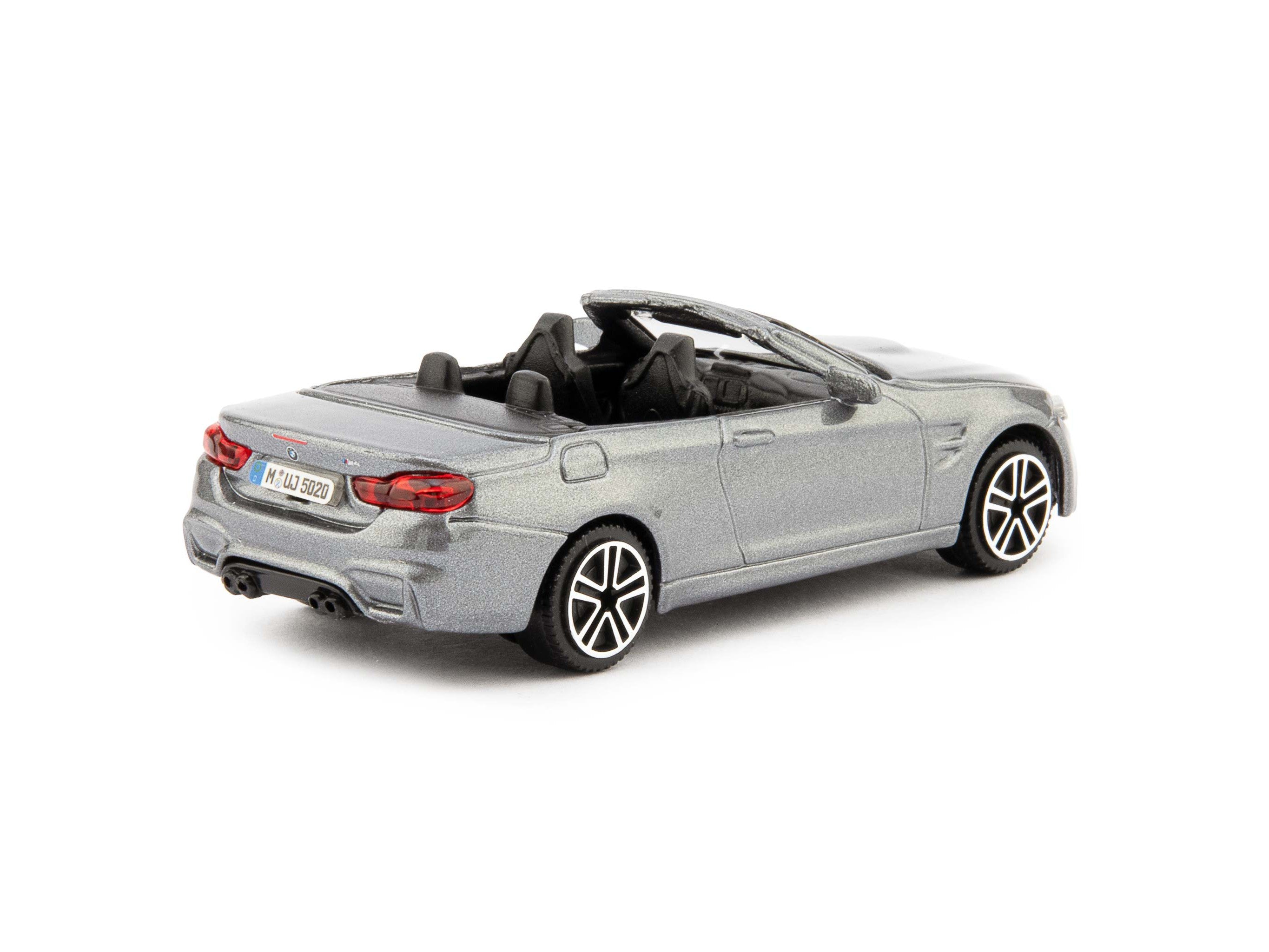 BMW M4 Cabriolet 2014 grey - 1:43 Scale Toy Car-Bburago-Diecast Model Centre