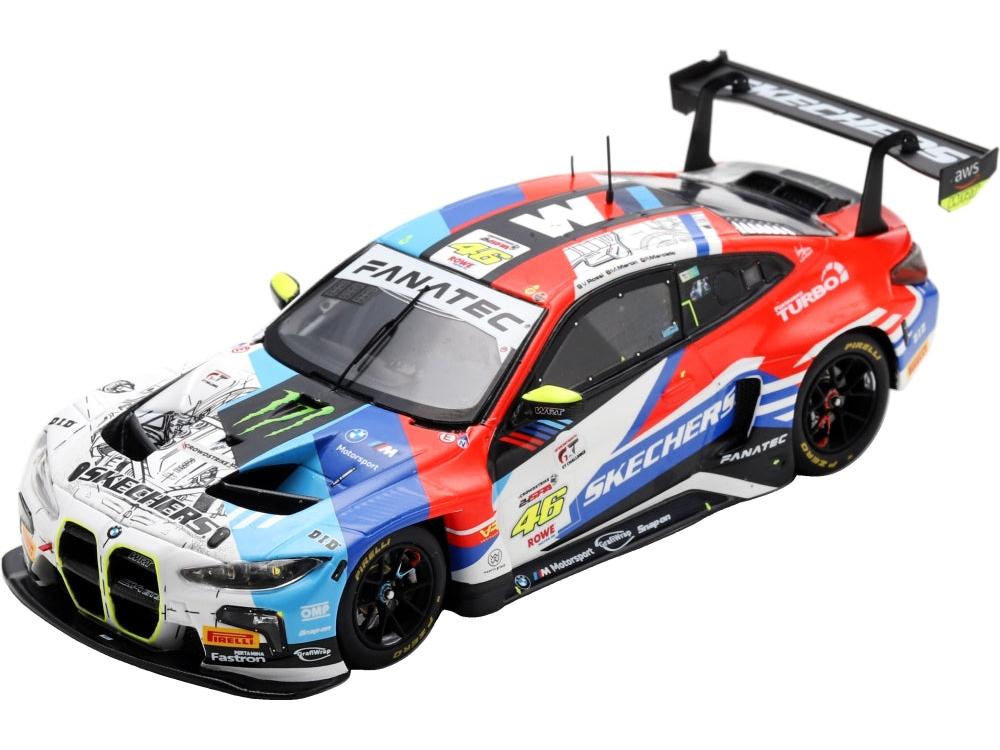 BMW M4 GT3 EVO Team WRT #46 24H Spa 2024 R. Marciello/M. Martin/V. Rossi 1:64 Scale Diecast Car – Spark-Spark-Diecast Model Centre