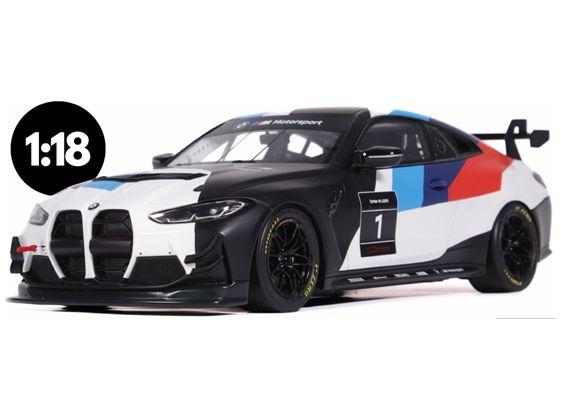 BMW M4 GT4 White Presentation 2022 1:18 Scale OttOmobile Resin Model Car-OttOmobile-Diecast Model Centre