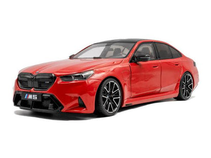 BMW M5 Fire Red 2025 1:18 Scale Solido Diecast Model Car-Solido-Diecast Model Centre