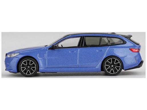 BMW M5 Touring (G99) Marina Bay Blue Metallic (LHD) Blister Packaging 1:64 Scale MINI GT Diecast Model Car-MINI GT-Diecast Model Centre