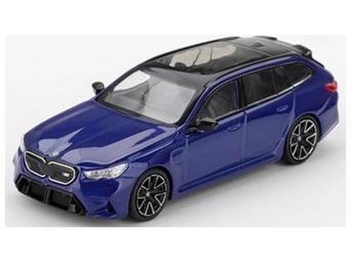 BMW M5 Touring (G99) Marina Bay Blue Metallic (RHD) 1:64 Scale MINI GT Diecast Model Car-MINI GT-Diecast Model Centre