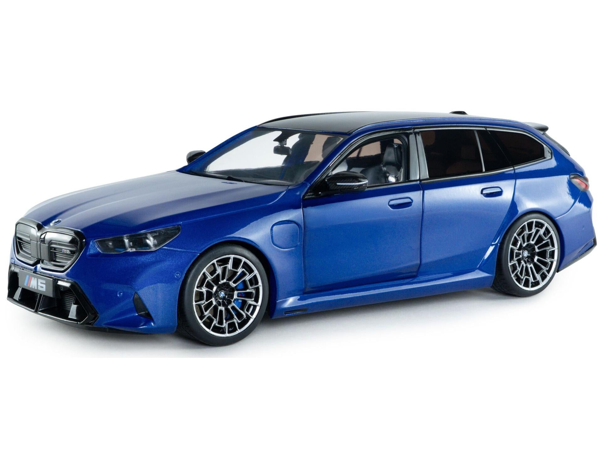 BMW M5 Touring Marina Bay Blue Metallic 2024 1:18 Scale Solido Diecast Model Car-Solido-Diecast Model Centre