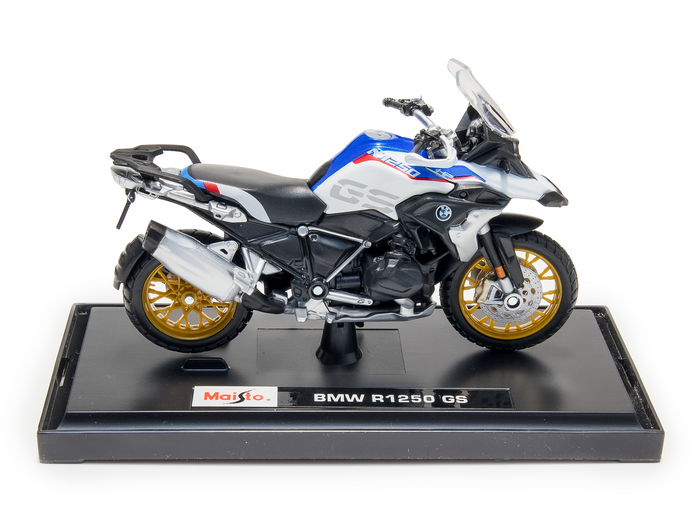 BMW R 1250 GS 2020 white 1:18 Motorcycle Model Maisto 20117