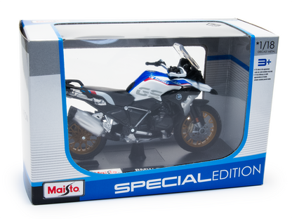 BMW R 1250 GS 2020 white 1:18 Scale Motorcycle Model