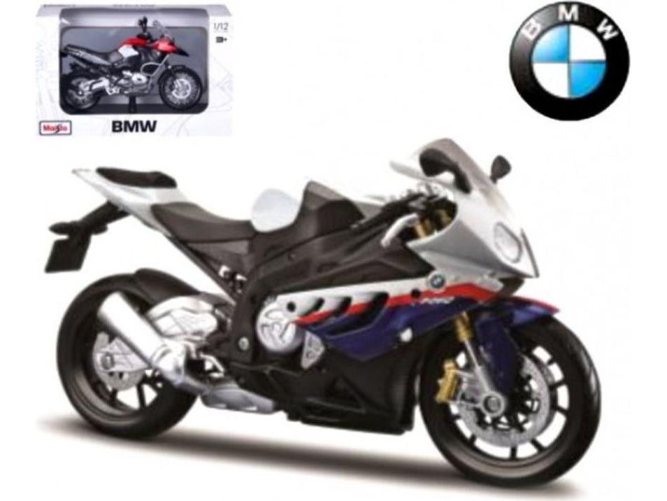 BMW R 1250 GS White/ Red 1:12 Scale Maisto Diecast Model-Maisto-Diecast Model Centre