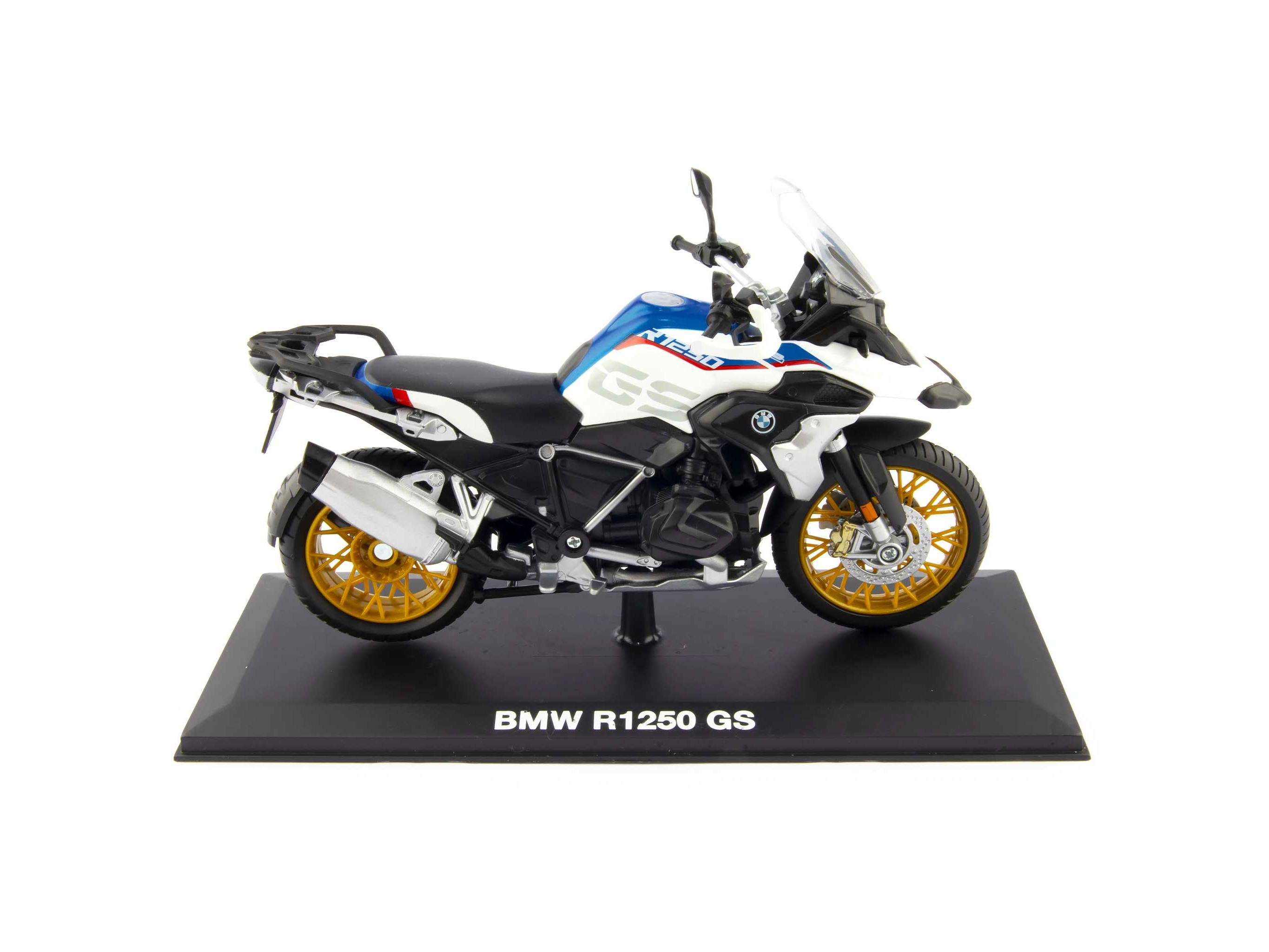 BMW R 1250 GS diecast 1:12 White/Blue Maisto Motorcycle Model