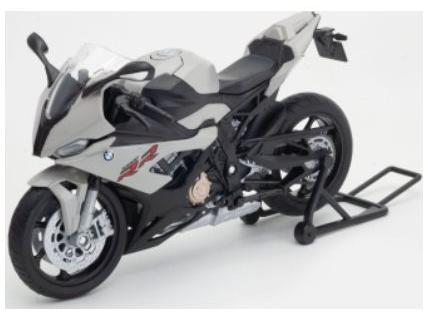 BMW S1000 RR Grey 1:12 Scale Welly Diecast Model Motorcycle-Welly-Diecast Model Centre