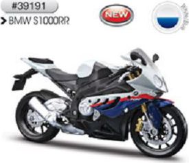 BMW S1000Rr Metal Kit White/blue/red 1:12 Scale Maisto-Maisto-Diecast Model Centre