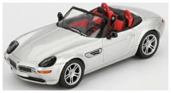 BMW Z8 Silver (LHD) 1:64 Scale MINI GT Diecast Model (Blister Packaging)-MINI GT-Diecast Model Centre