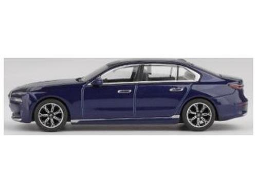 BMW i7 XDrive60 Tanzanite Blue Metallic (RHD) 1:64 Scale MINI GT Diecast Model Car-MINI GT-Diecast Model Centre