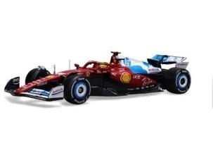Ferrari SF-25 F1 GP de Miami 2025 con casco #44 Lewis Hamilton Coche de metal fundido a escala 1:24 Bburago