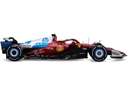 Ferrari SF-25 F1 GP de Miami 2025 con casco #44 Lewis Hamilton Coche de metal fundido a escala 1:24 Bburago