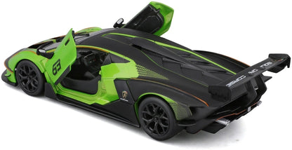 Lamborghini Essenza SCV12 Green/Black #63 1:24 Scale Diecast Model Car – Bburago