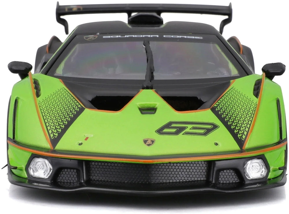 Lamborghini Essenza SCV12 Green/Black #63 1:24 Scale Diecast Model Car – Bburago