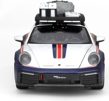 Porsche 911 #953 Rallye Dakar 2023 Maquette de voiture à l'échelle 1:24