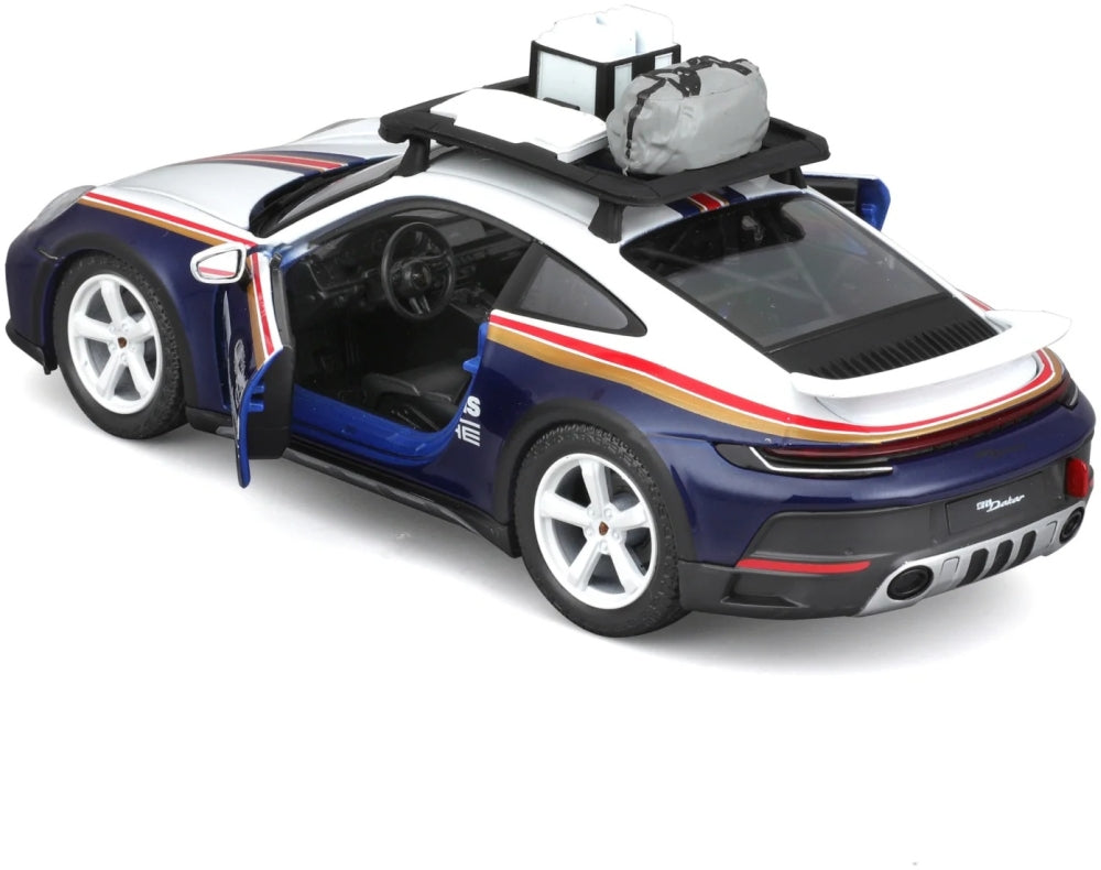 Porsche 911 #953 Rallye Dakar 2023 Maquette de voiture à l'échelle 1:24