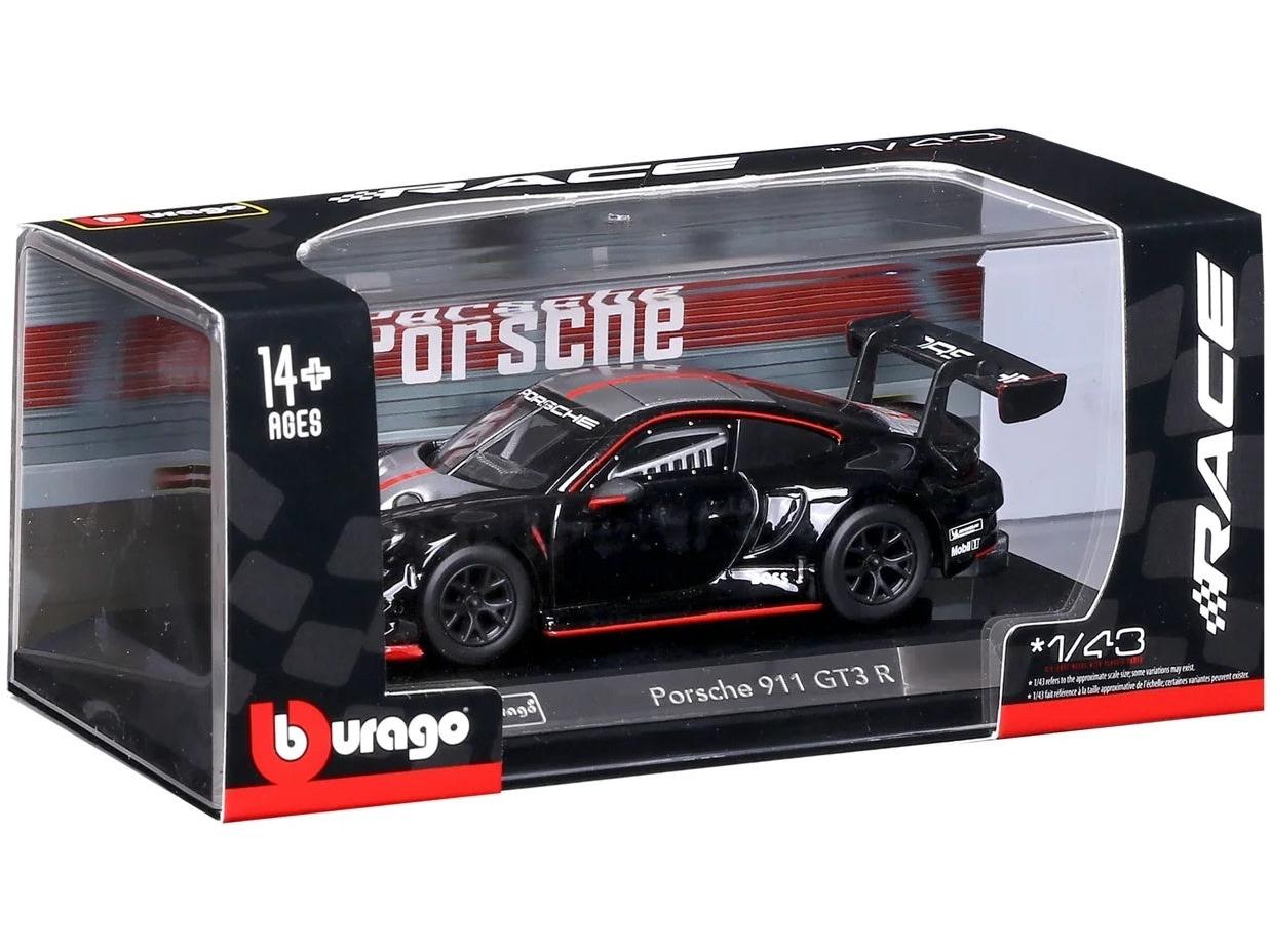 Coche a escala Porsche 911 GT3R 1:43 Bburago de metal fundido a presión