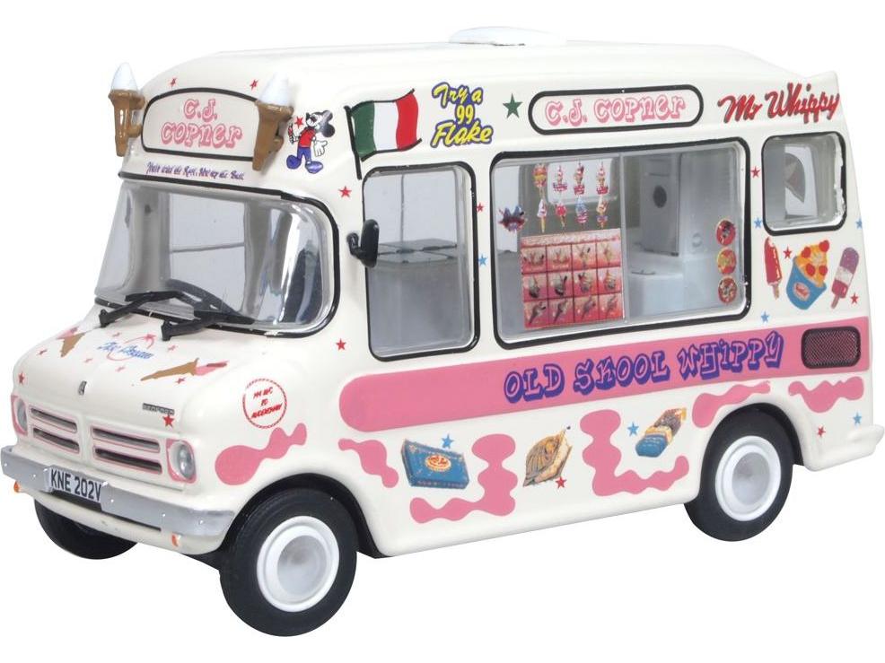 Bedford CF Ice Cream Van C J Copner 1:43 Scale Diecast – Oxford Diecast-Oxford Diecast-Diecast Model Centre