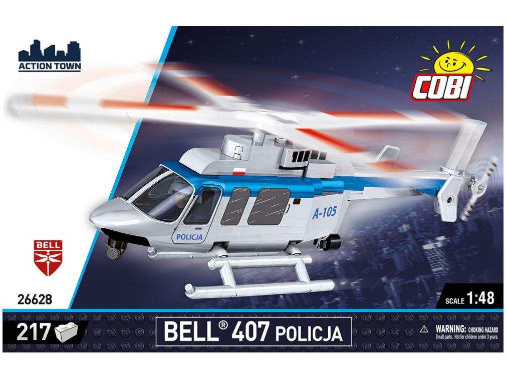 Bell 407 Police (217 pcs) Cobi Brick Build Kit-Cobi-Diecast Model Centre