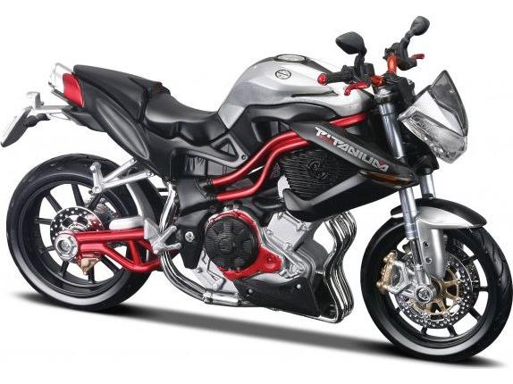 Benelli Tomado Naked Tre Titanium 1:12 Scale Maisto Diecast Model-Maisto-Diecast Model Centre