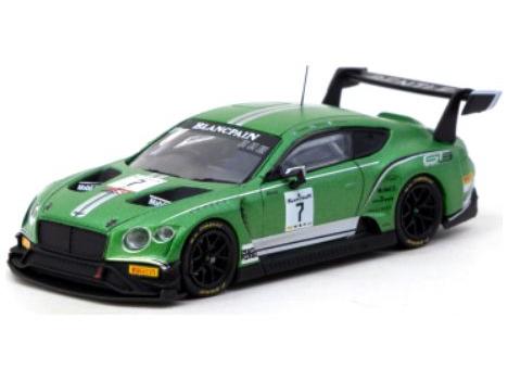 Bentley Continental GT3 Green 2018 1:64 Scale Tarmac Works Diecast Model Car-Tarmac Works-Diecast Model Centre