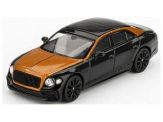 Bentley Flying Spur Orange Flame/Onyx (LHD) (Blister Packaging) 1:64 Scale MINI GT Diecast Model-MINI GT-Diecast Model Centre