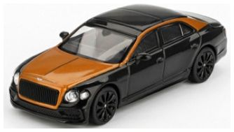 Bentley Flying Spur Orange Flame/Onyx (RHD) 1:64 Scale MINI GT Diecast Model-MINI GT-Diecast Model Centre