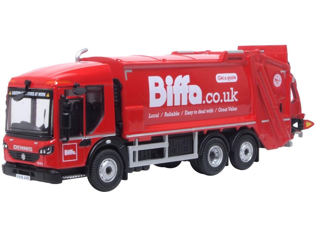 Biffa Dennis Eagle Olympus Refuse Truck 1:76 Scale Diecast Model Truck – Oxford Diecast-Oxford Diecast-Diecast Model Centre