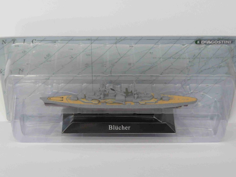 Blucher Heavy Cruiser 1937 1:1250 Scale Unbranded Diecast Model-Unbranded-Diecast Model Centre