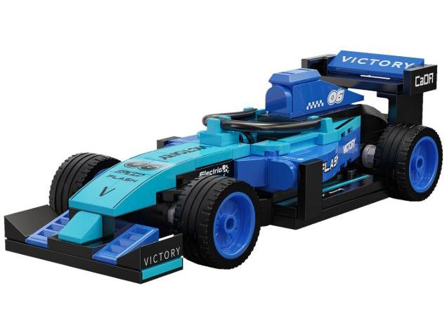Blue Circuit Racing Car Brick Builder (123 pcs) Cada Kit-Cada-Diecast Model Centre