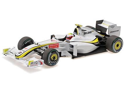 Brawn GP BGP001 Winner F1 European GP 2009 Rubens Barrichello 1:18 Scale Diecast Car – Minichamps-Minichamps-Diecast Model Centre