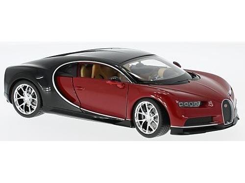 Bugatti Chiron 2016 Red 1:24 Scale Welly Diecast Model-Welly-Diecast Model Centre