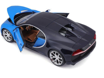 Bugatti Chiron Blue/Black 1:18 Scale Diecast Car – Bburago-Bburago-Diecast Model Centre