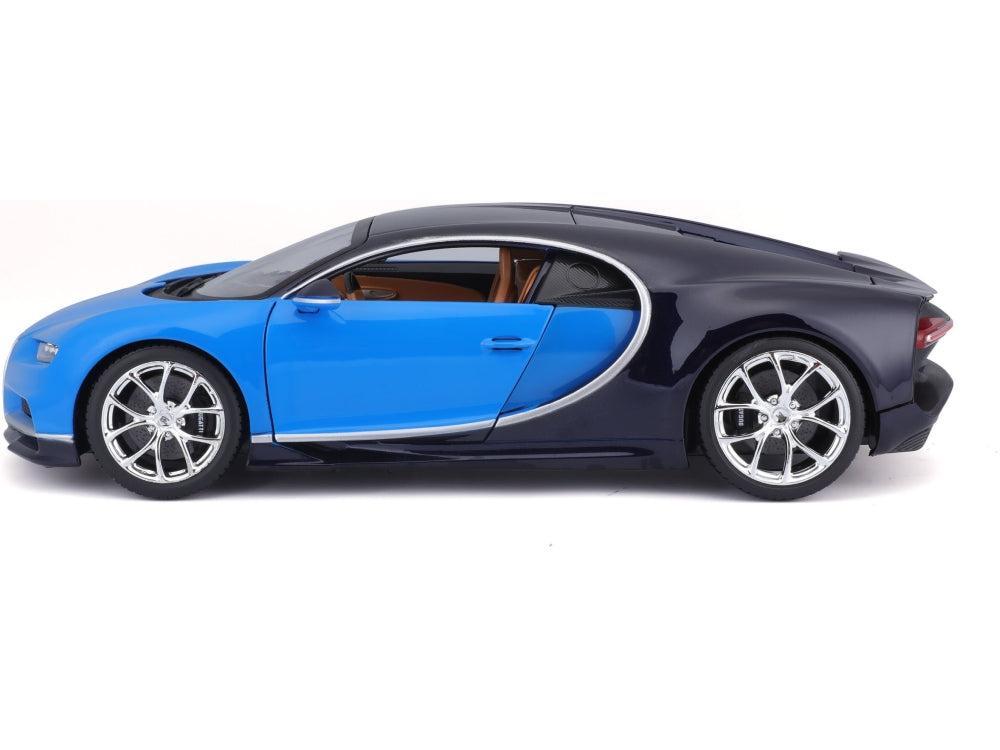 Bugatti Chiron Blue/Black 1:18 Scale Diecast Car – Bburago-Bburago-Diecast Model Centre