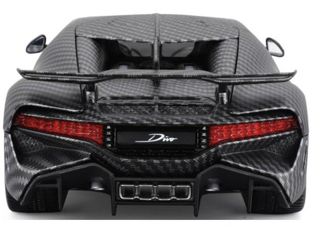 Bugatti Divo 2019 Carbon Bburago 50th Anniversary 1:18 Scale Model Car