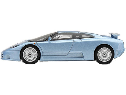 Bugatti EB110 GT Azzurro Metallizzato Mondial De L'Automobile 1992 (LHD) 1:64 Scale Diecast Car – MINI GT-MINI GT-Diecast Model Centre