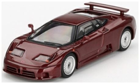 Bugatti EB110 GT Dark Red Metallic (LHD) (Blister Packaging) 1:64 Scale MINI GT Diecast Model-MINI GT-Diecast Model Centre