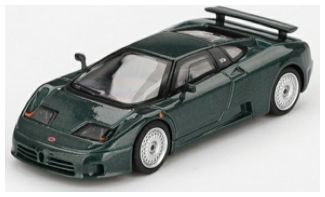 Bugatti EB110 GT Verde Scuro (LHD) (Blister Packaging) 1:64 Scale MINI GT Diecast Model-MINI GT-Diecast Model Centre
