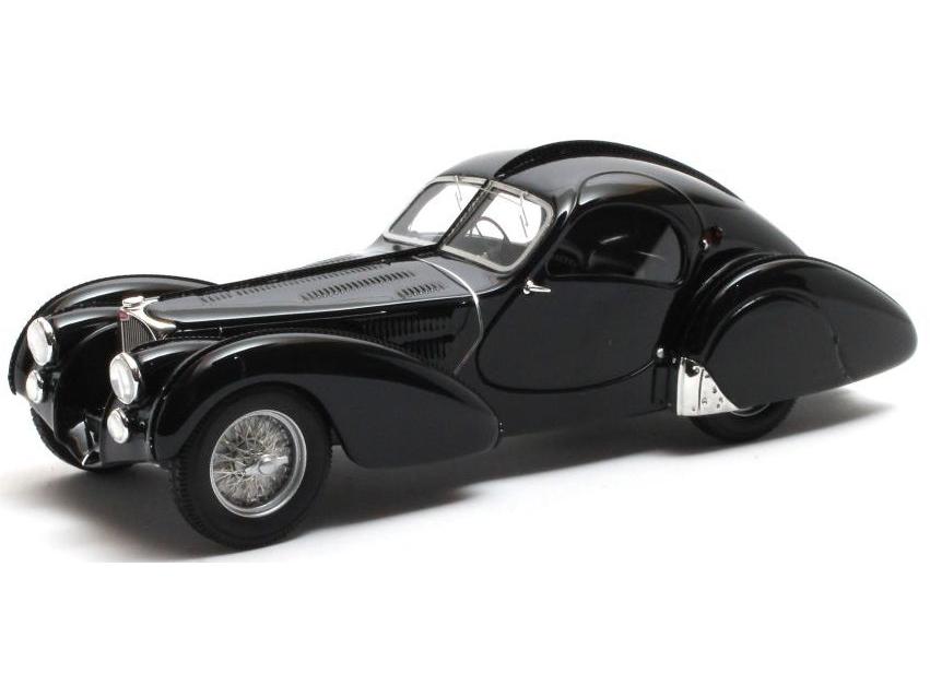 Bugatti T57S Atlantic #57473 Black 1937 1:43 Scale Matrix Resin Model Car-Matrix-Diecast Model Centre