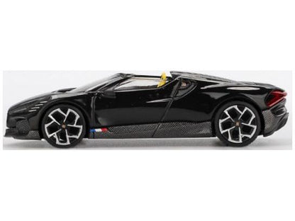Bugatti W16 Mistral Black (LHD) Blister Packaging 1:64 Scale MINI GT Diecast Model Car-MINI GT-Diecast Model Centre