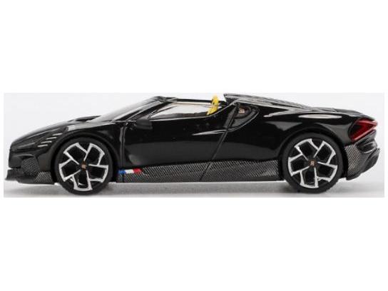 Bugatti W16 Mistral Black (LHD) Blister Packaging 1:64 Scale MINI GT Diecast Model Car-MINI GT-Diecast Model Centre