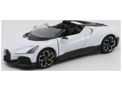 Bugatti W16 Mistral White/Black 1:24 Scale Welly Diecast Model Car-Welly-Diecast Model Centre