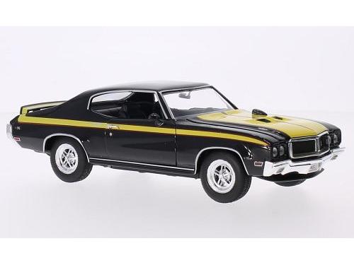 Buick GSX 1970 Black/Yellow 1:24 Scale Welly Diecast Model-Welly-Diecast Model Centre