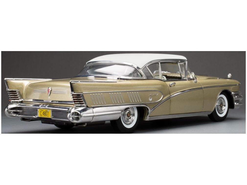 Buick Limited Riviera Coupe Glacier White Gold Mist 1958 1:18 Scale Sun Star Diecast Model Car-Sun Star-Diecast Model Centre
