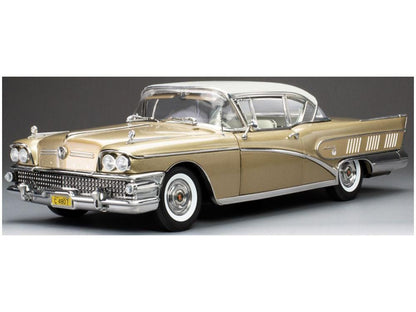 Buick Limited Riviera Coupe Glacier White Gold Mist 1958 1:18 Scale Sun Star Diecast Model Car-Sun Star-Diecast Model Centre