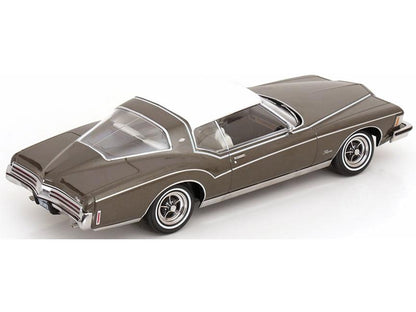 Buick Riviera 1973 Grey Metallic/White 1:18 Scale Diecast Car – KK Scale-KK Scale-Diecast Model Centre
