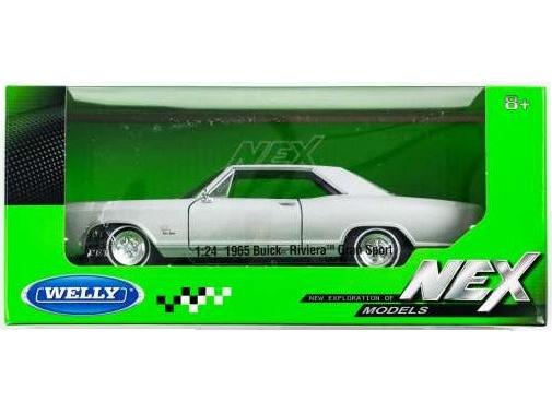 Buick Riviera Gran Sport 1965 Silver 1:24 Scale Diecast Car – Welly-Welly-Diecast Model Centre
