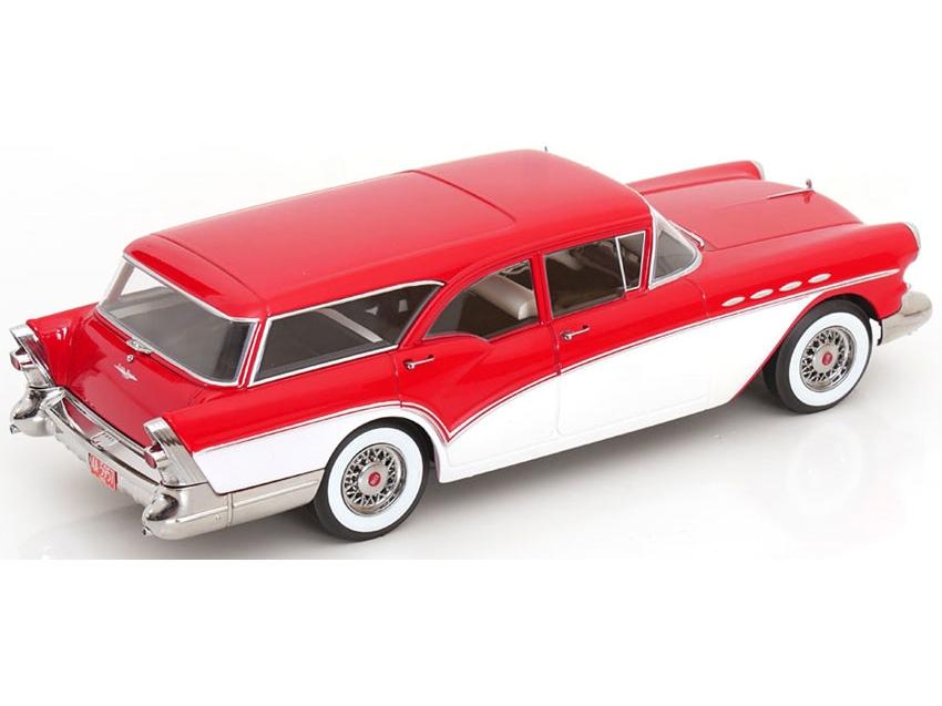 Buick Special Estate Wagon 1957 Red/White 1:18 Scale Diecast Car – KK Scale-KK Scale-Diecast Model Centre